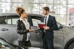 A Woman Buying a Car