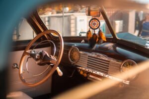 chevrolet, car, interior, steering wheel, automobile, vehicle, classical, car wallpapers, usa, retro, old, historically, style